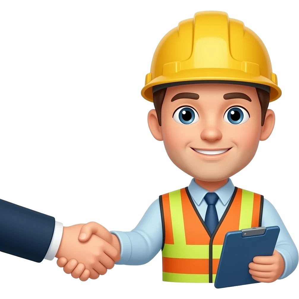 emoji only shake hands with engraneer emoji