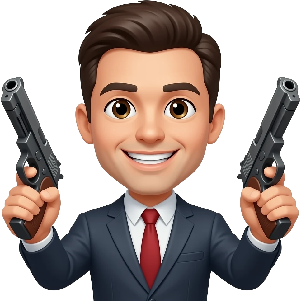 😀con pistolas emoji