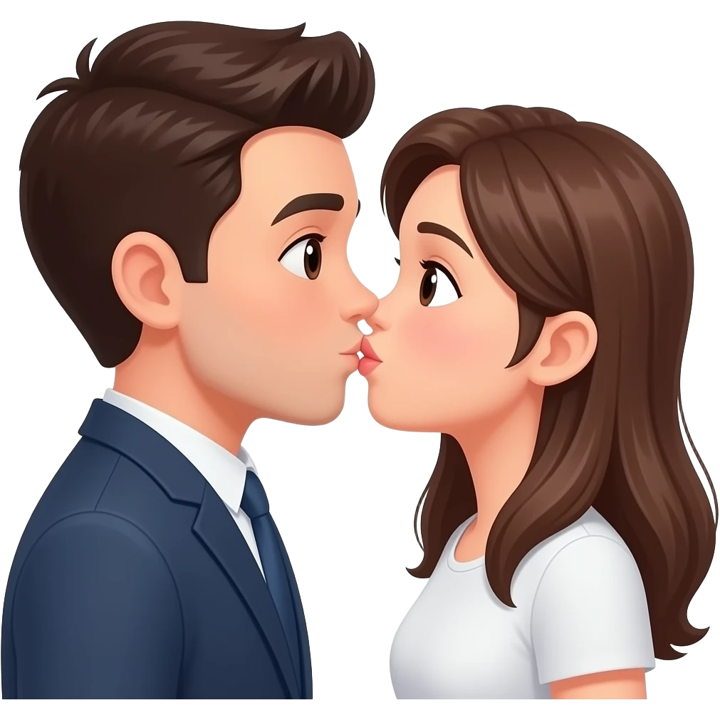 Kurdeleli öpücük emojisi emoji