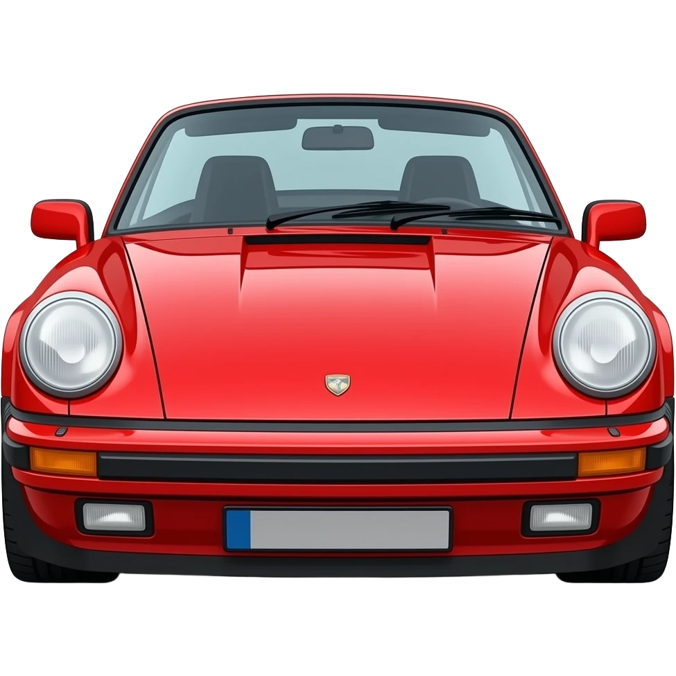 1985 Red 911 cabriolet emoji
