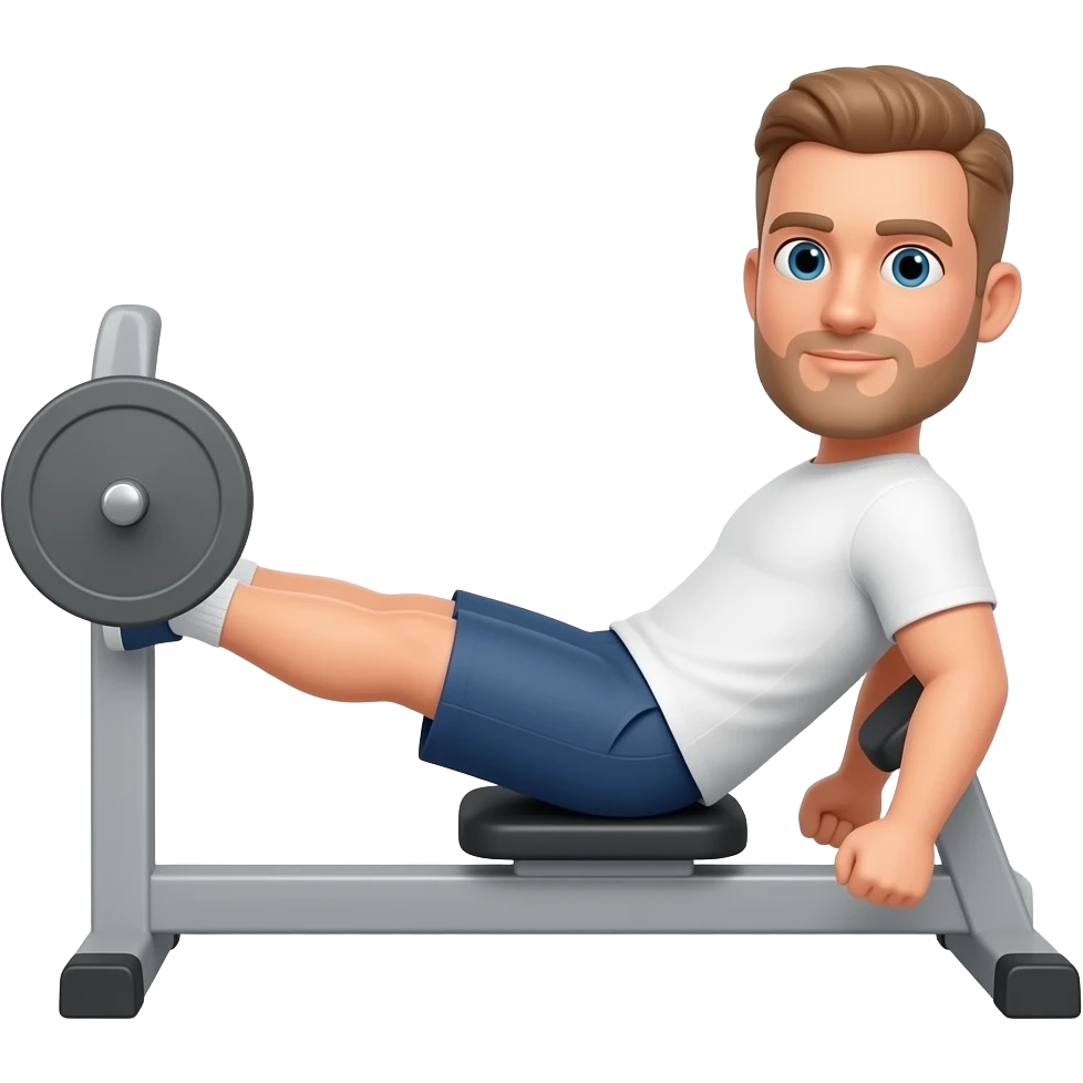 Treino leg day masculino emoji