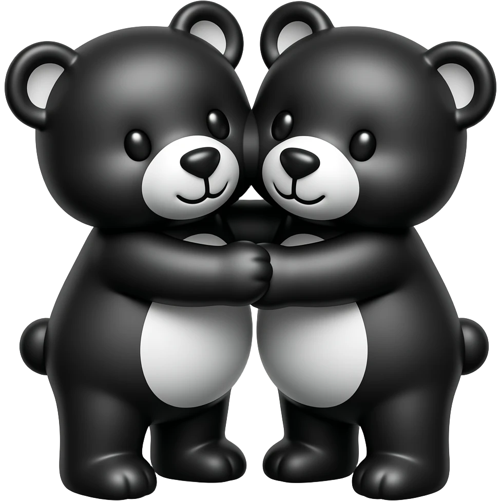Oreo bears hugging emoji