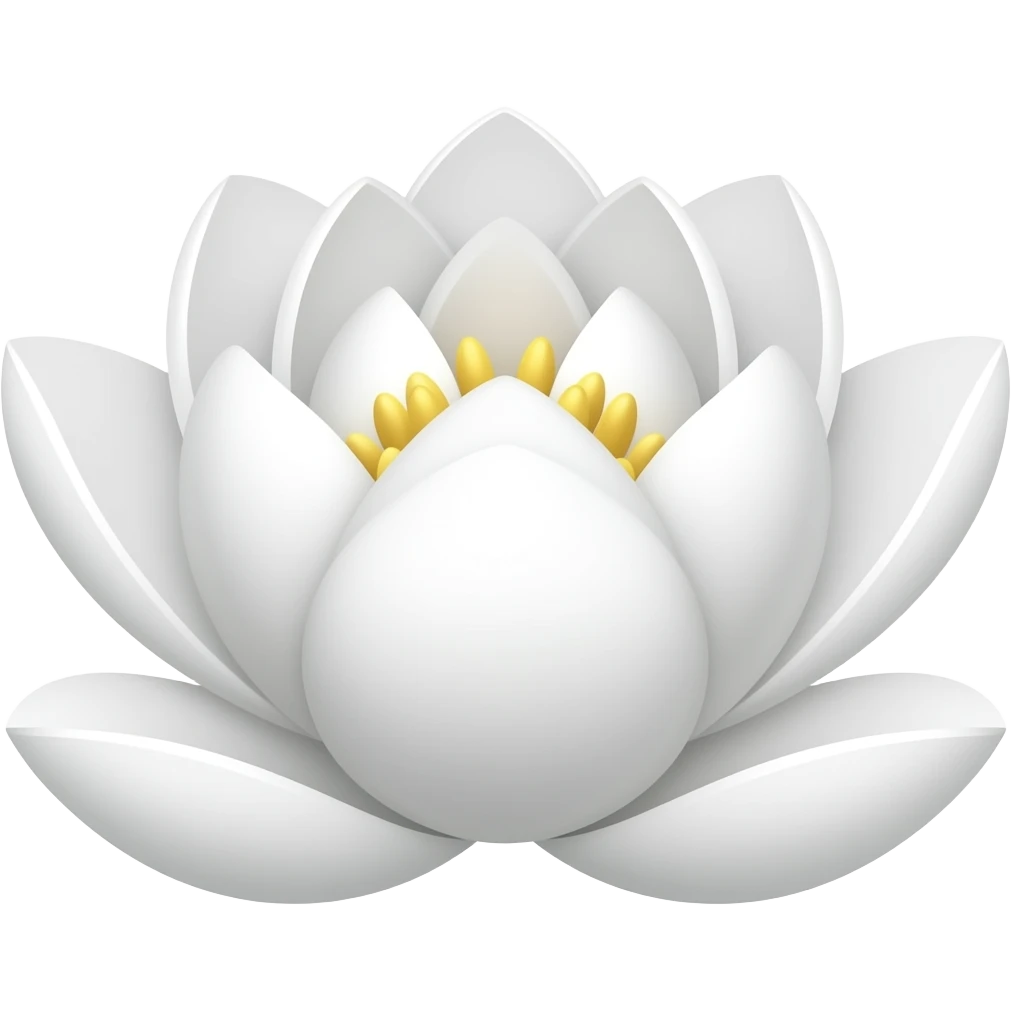 Create a white lotus emoji emoji