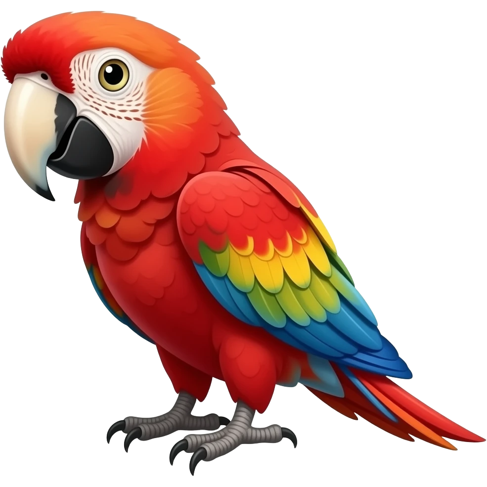 Electus red parrot emoji emoji