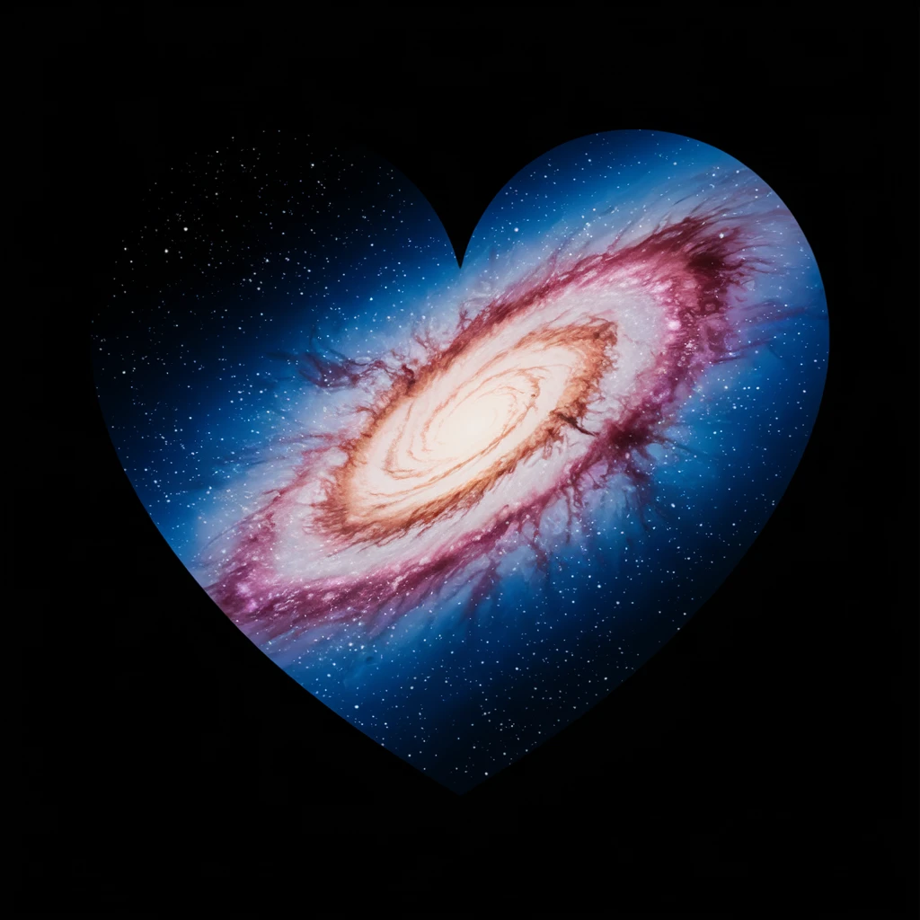heart with a galaxy swirl emoji