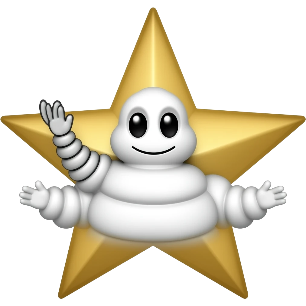 I want the Michelin Guide star as it looks the real one emoji