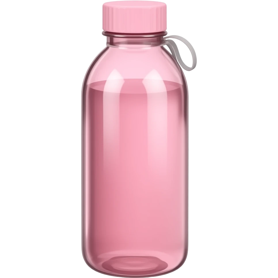 Light pink water bottle emoji