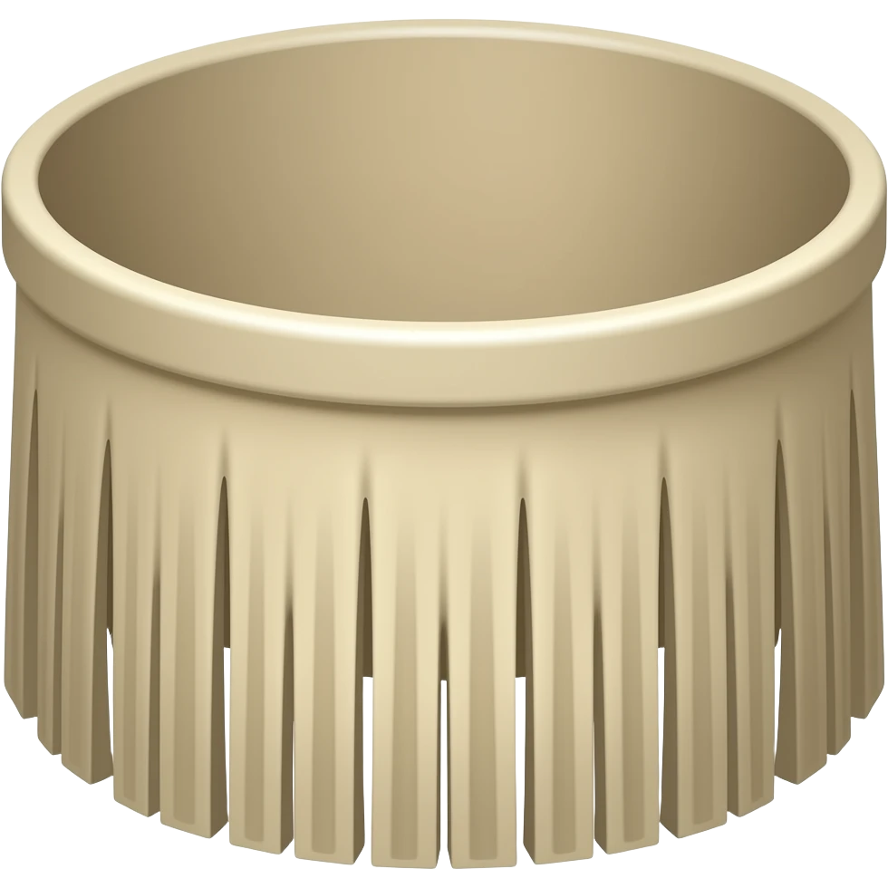a blunt, bowl-shaped fringe paired with tapered sides emoji