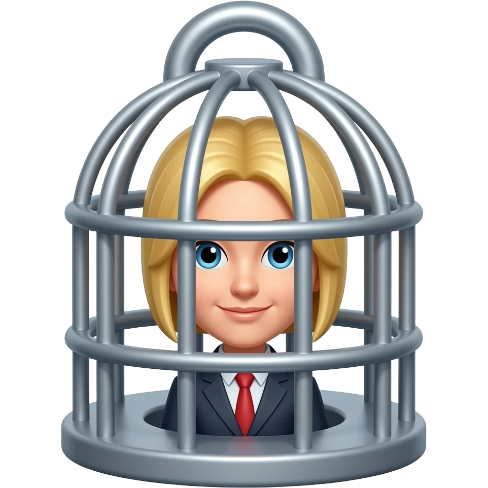 🔒+👱🏼  = gaiola emoji