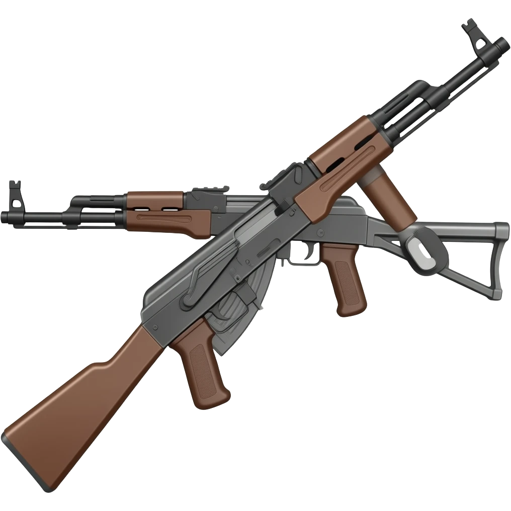 black ak47 emoji emoji