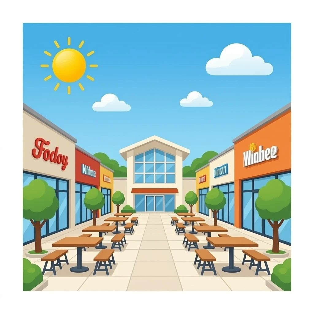 Mall food court emoji