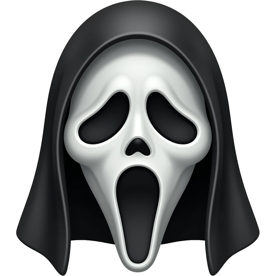 Ghostface mask emoji