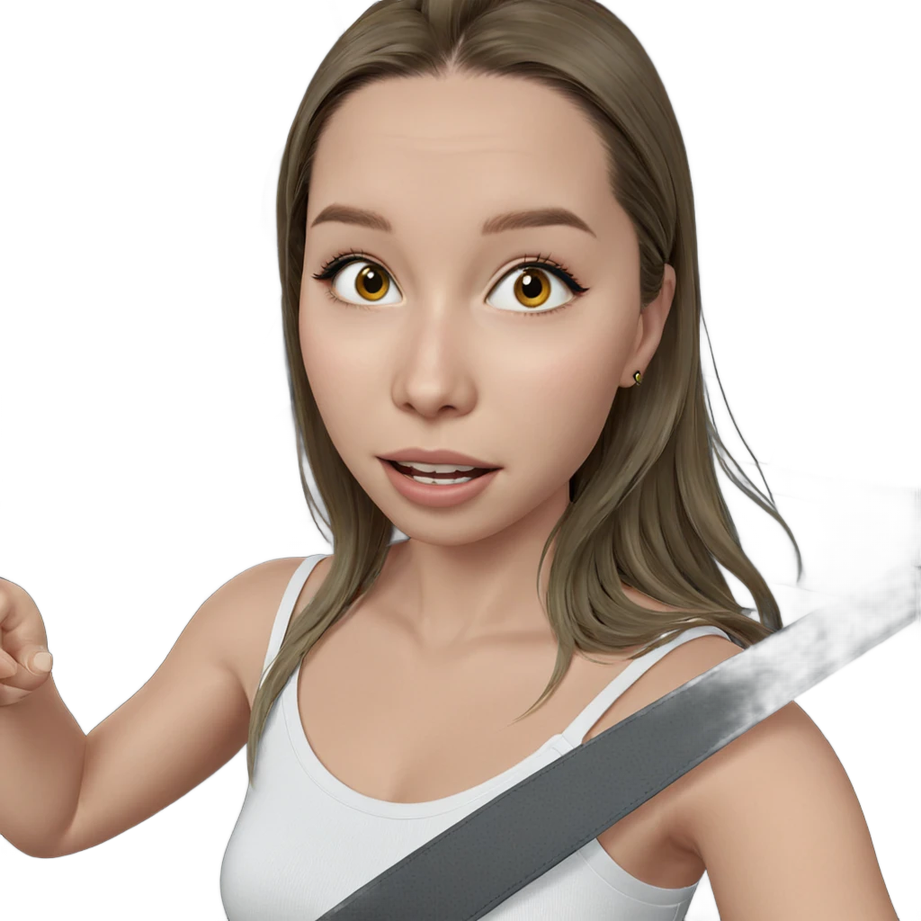 girl in car interior emoji