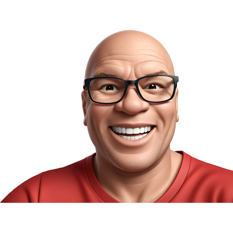 grinning boy in red shirt emoji