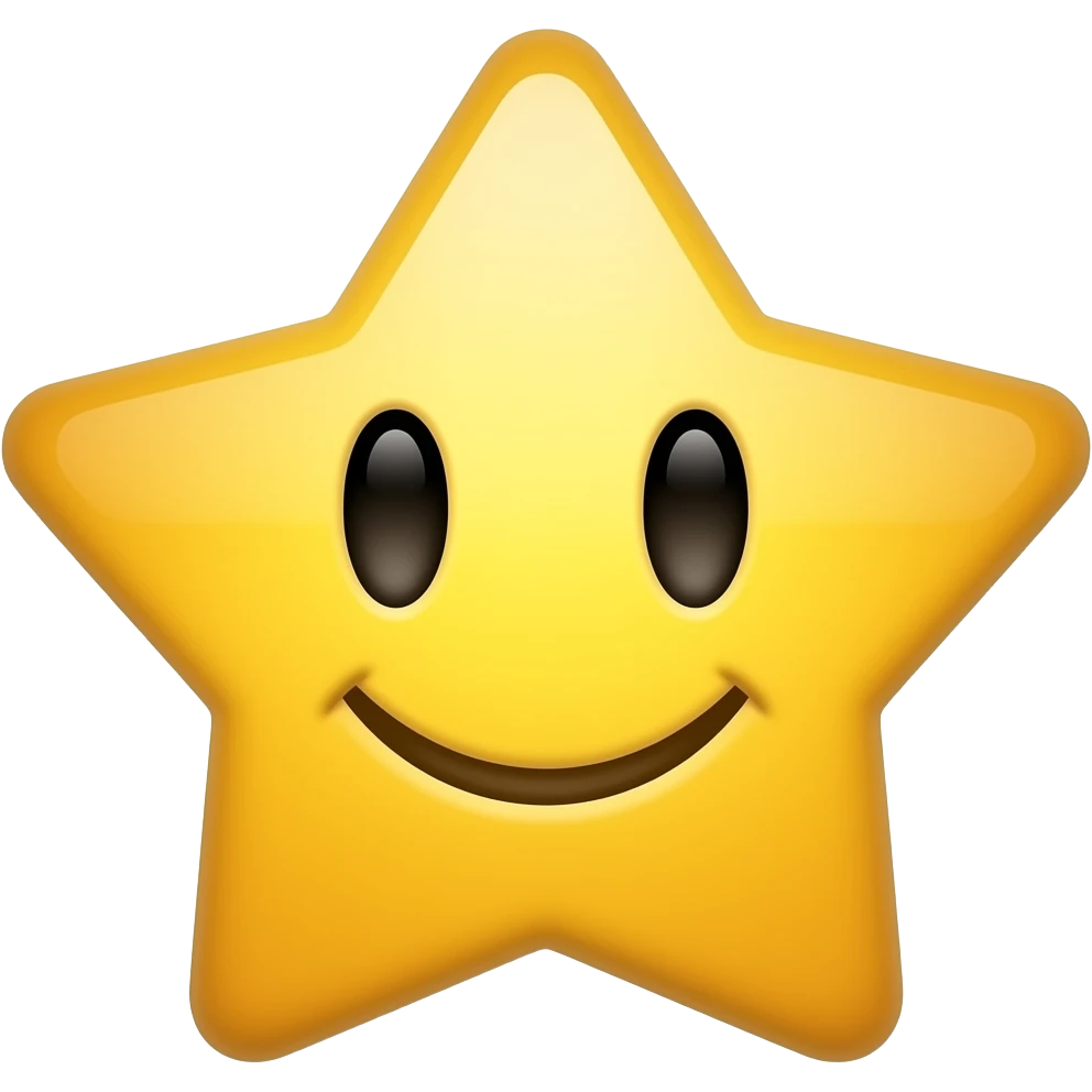 Star Smile face emoji