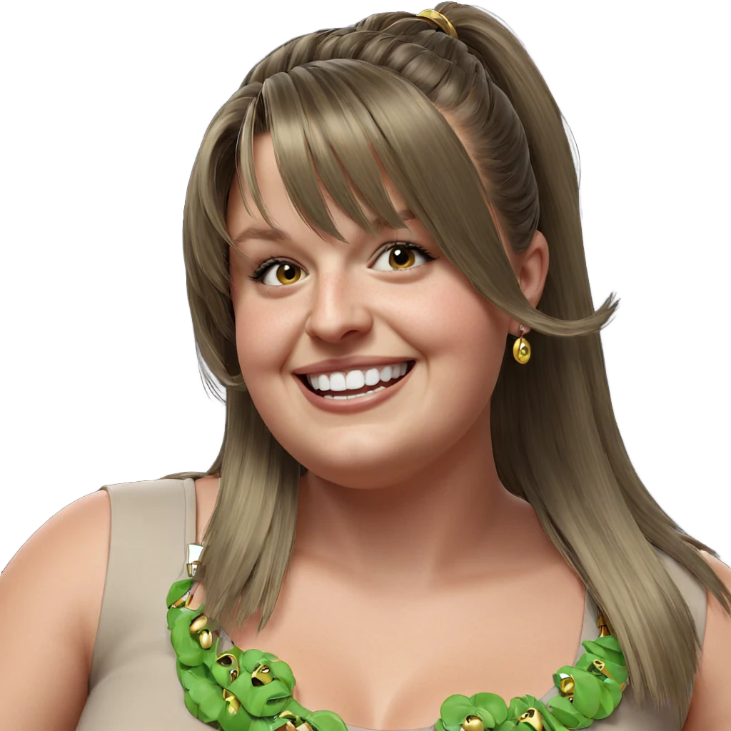 smiling girl with earrings emoji