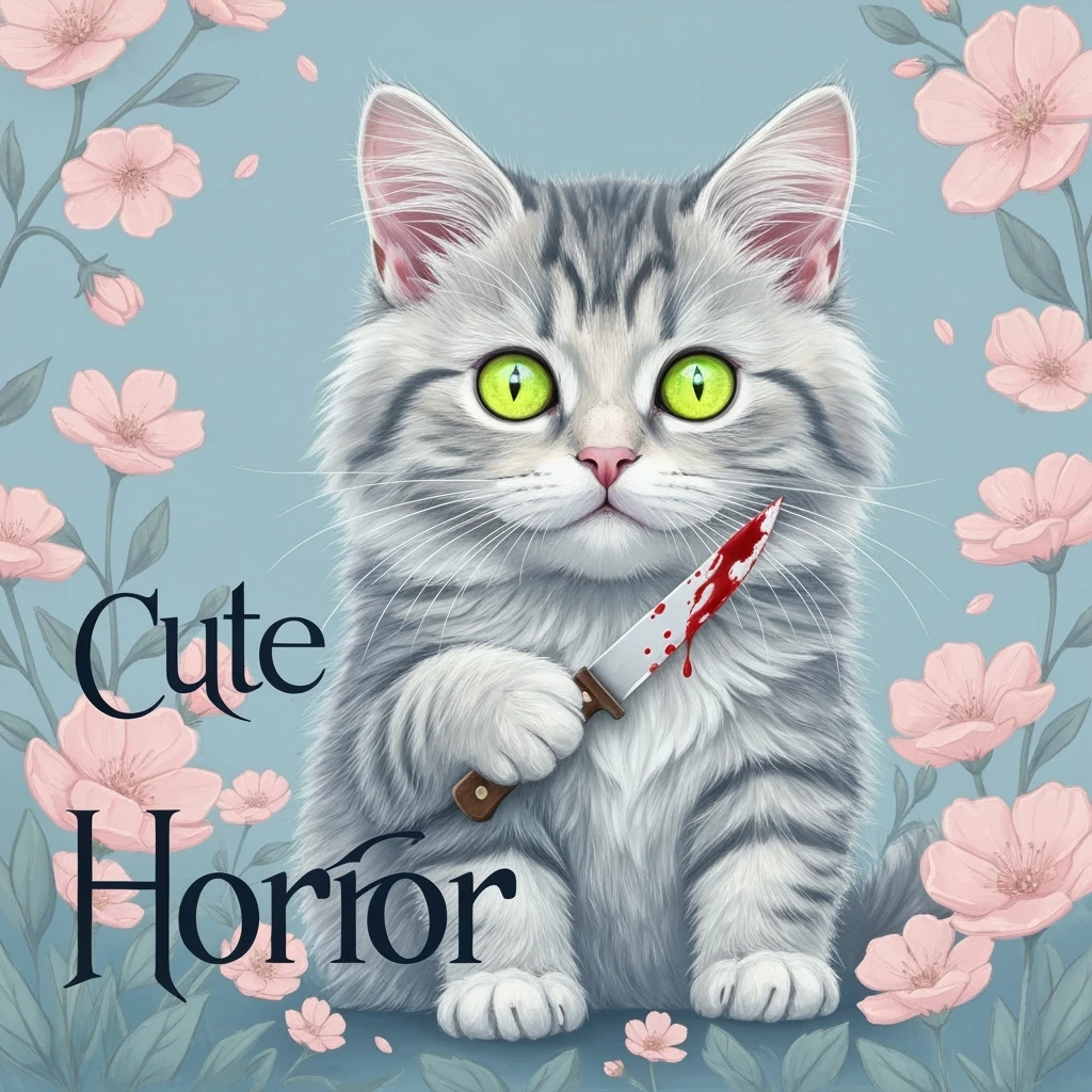 pastel horror banner, cute, expressive, minimal, variation 4 emoji