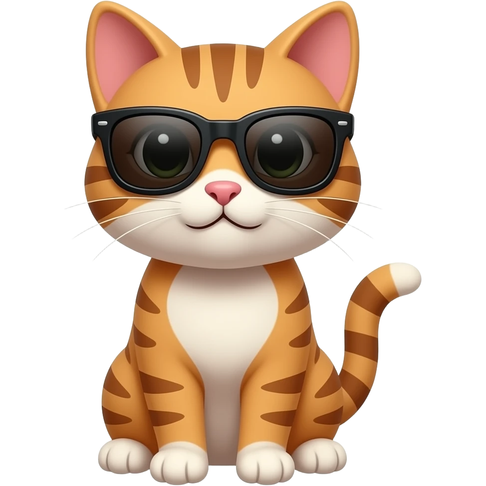 Cat wearing sunglasses emoji