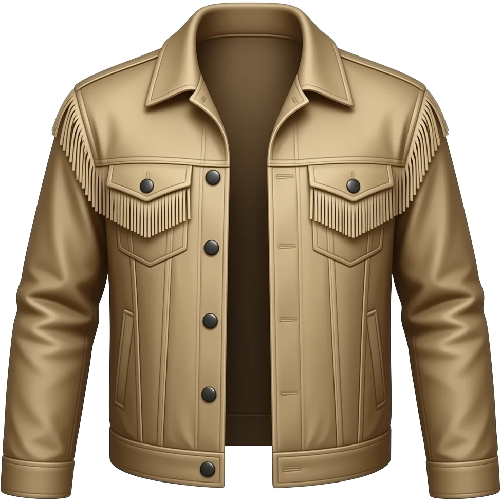 fringe western style jacket emoji