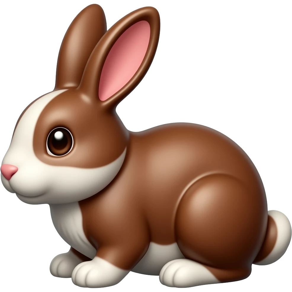 a bunny made of chocolate and marshmellows emoji