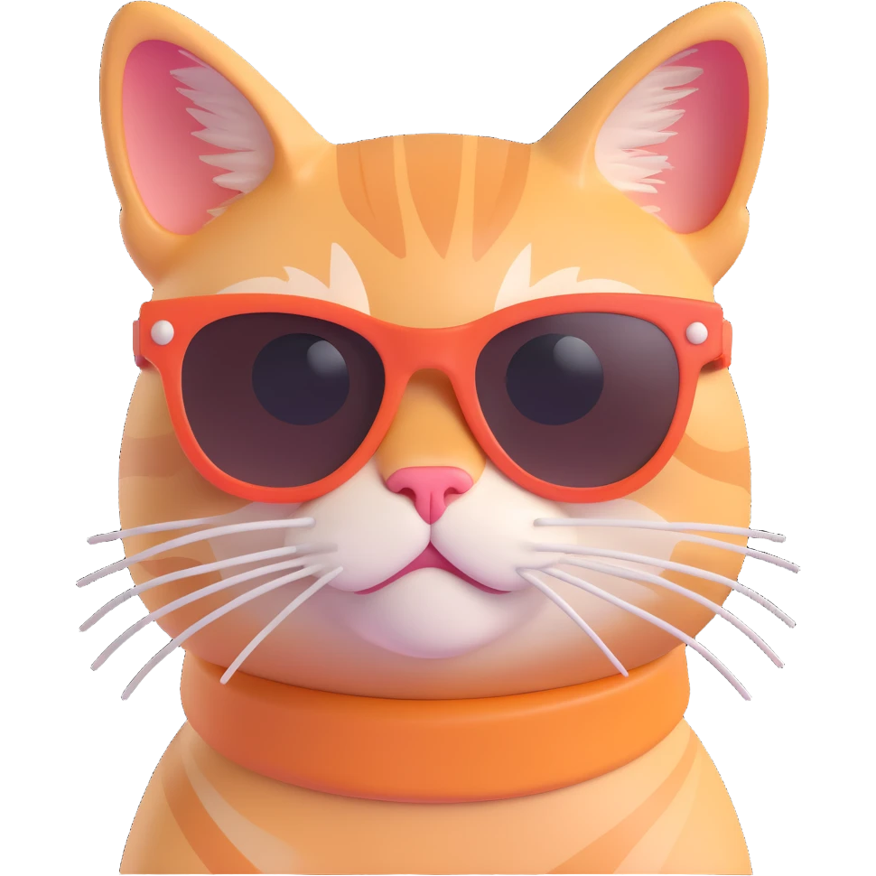 cat wearing sunglasses emoji