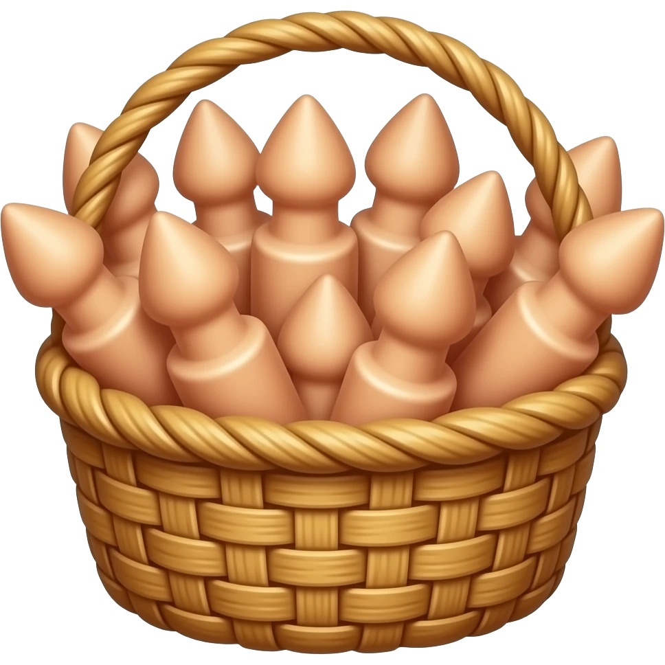 a basket full of dildos emoji