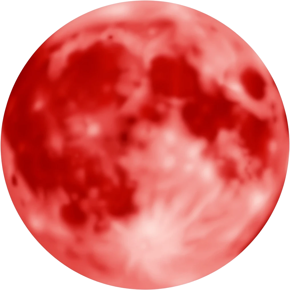 Red moon emoji