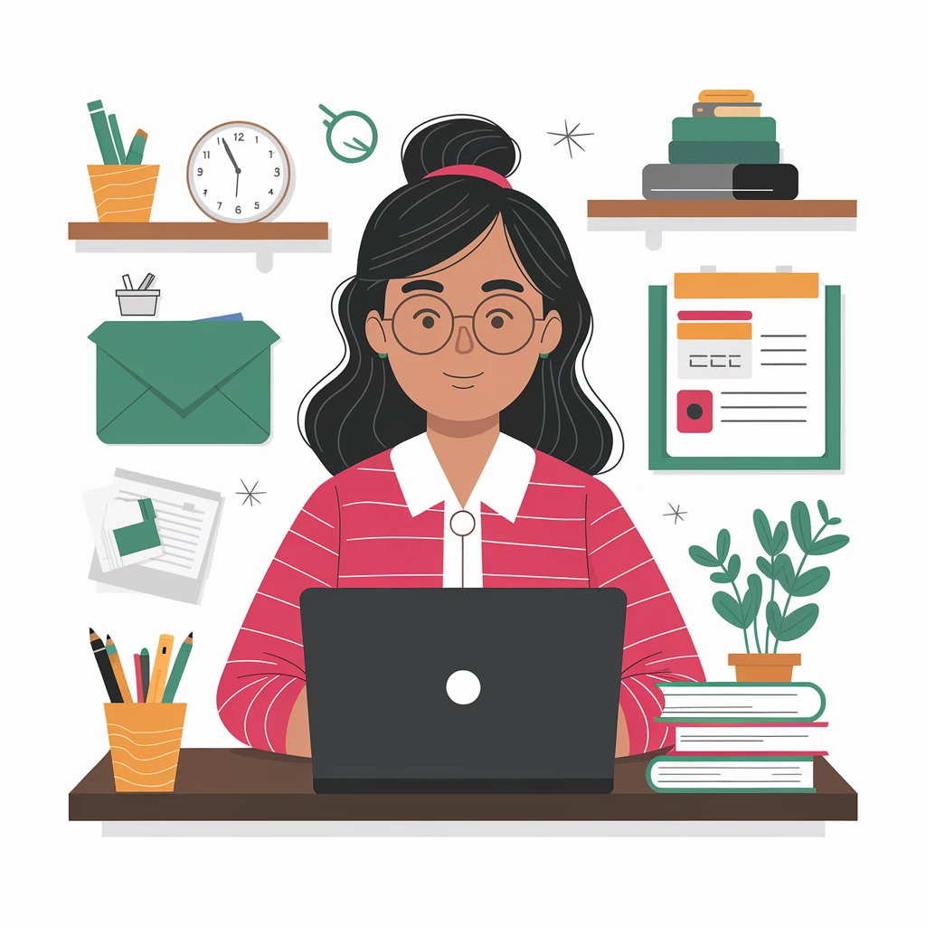 everyday routine of an online teacher emoji