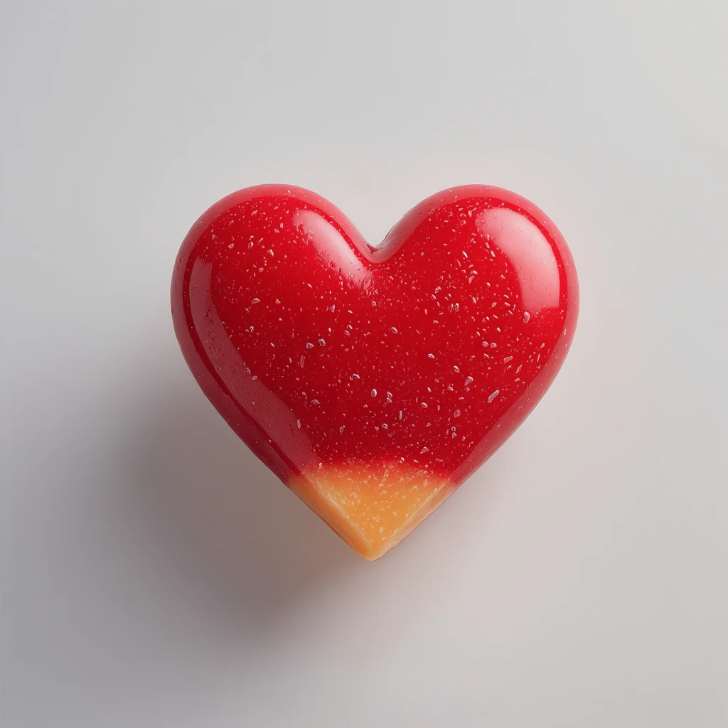 food heart emoji with a gradient effect emoji