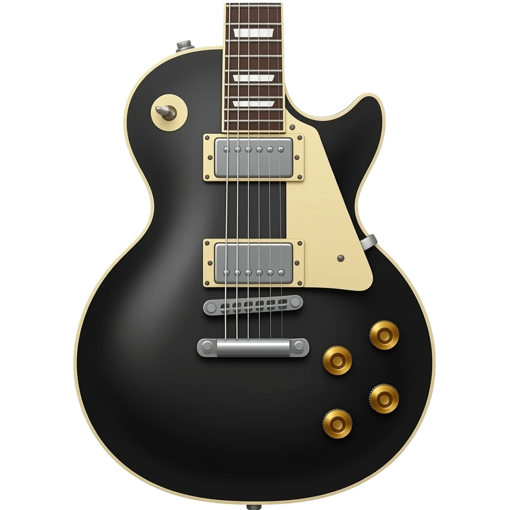 Black colour epiphone les paul vintage edition single piece emoji