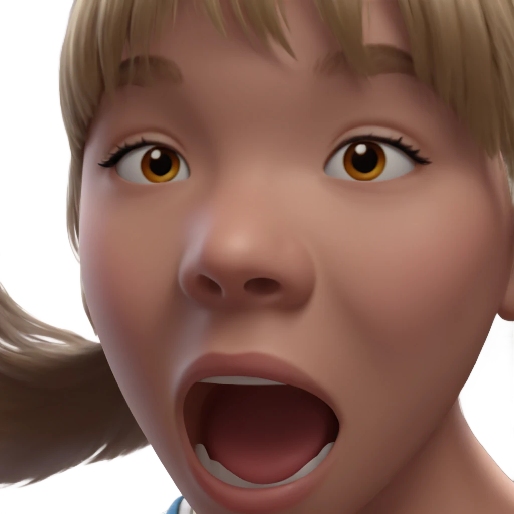 smiling girl with bangs emoji