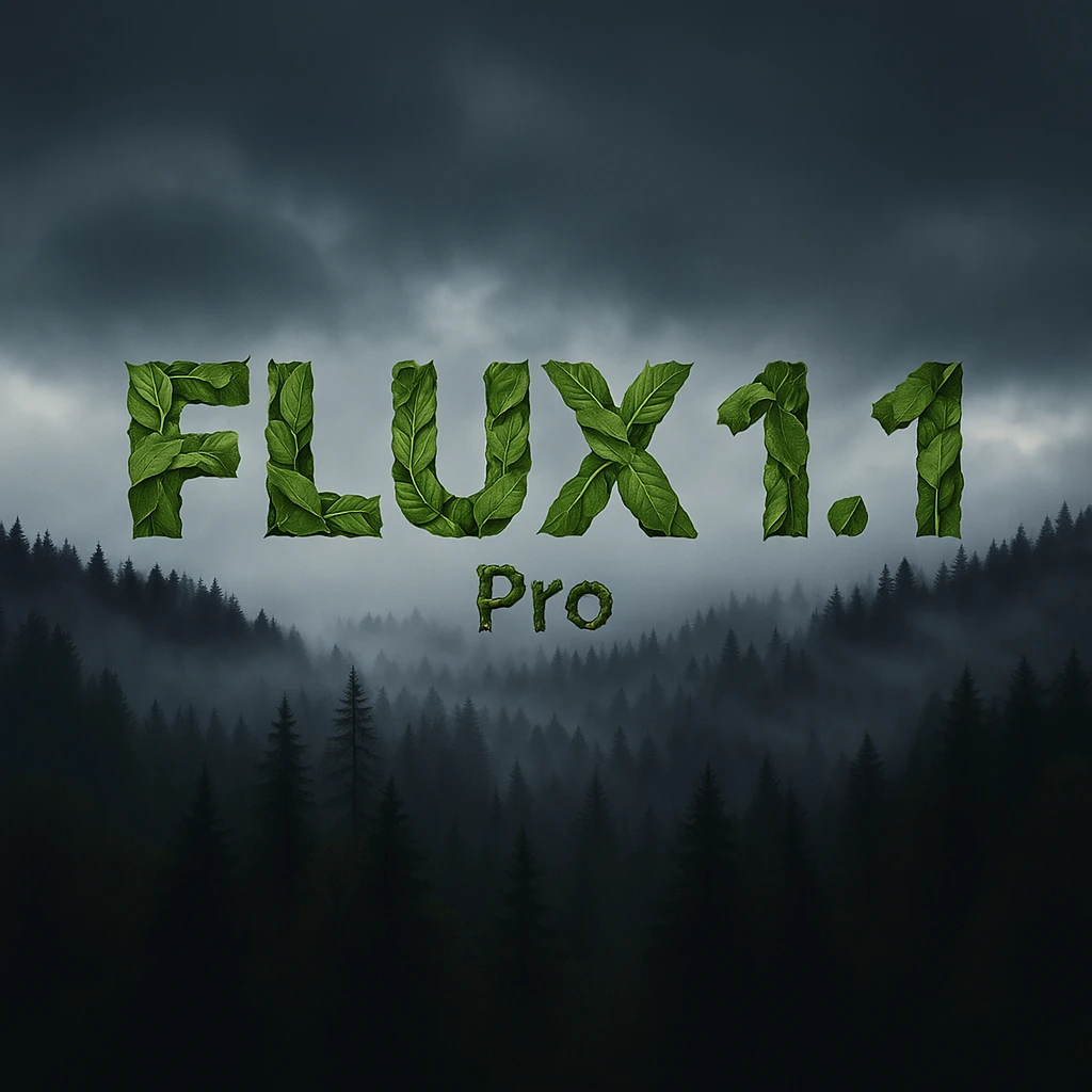 recreate this image but make more readable, remove 1.1 and add "pro", text should be made from leaves and sticks emoji