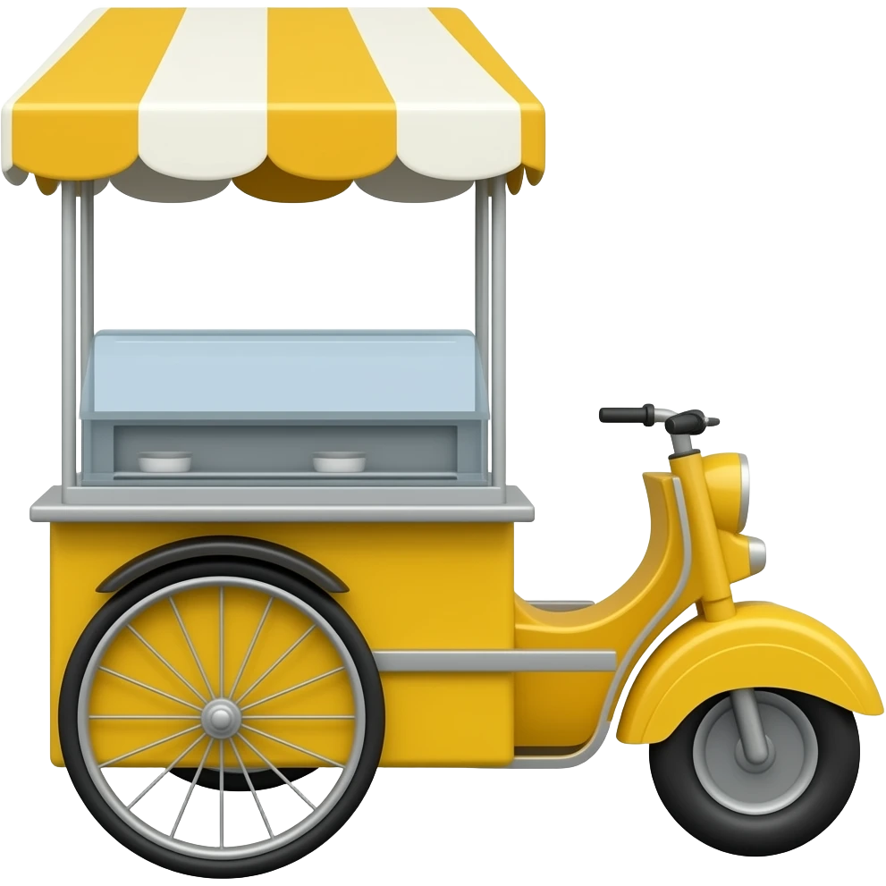 yellow street vendor cart emoji
