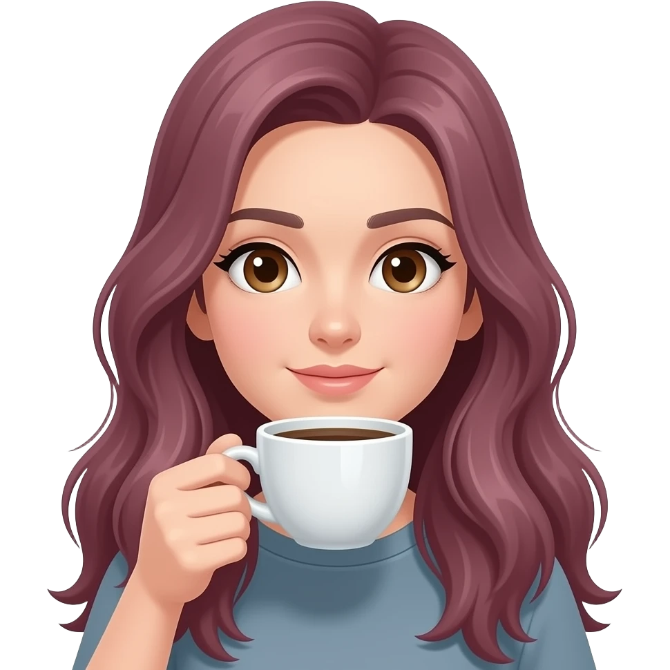 Saç kipkirmizi olucqk çok uzun saç olucak goz rengi ela kahve içmeyi severim emoji