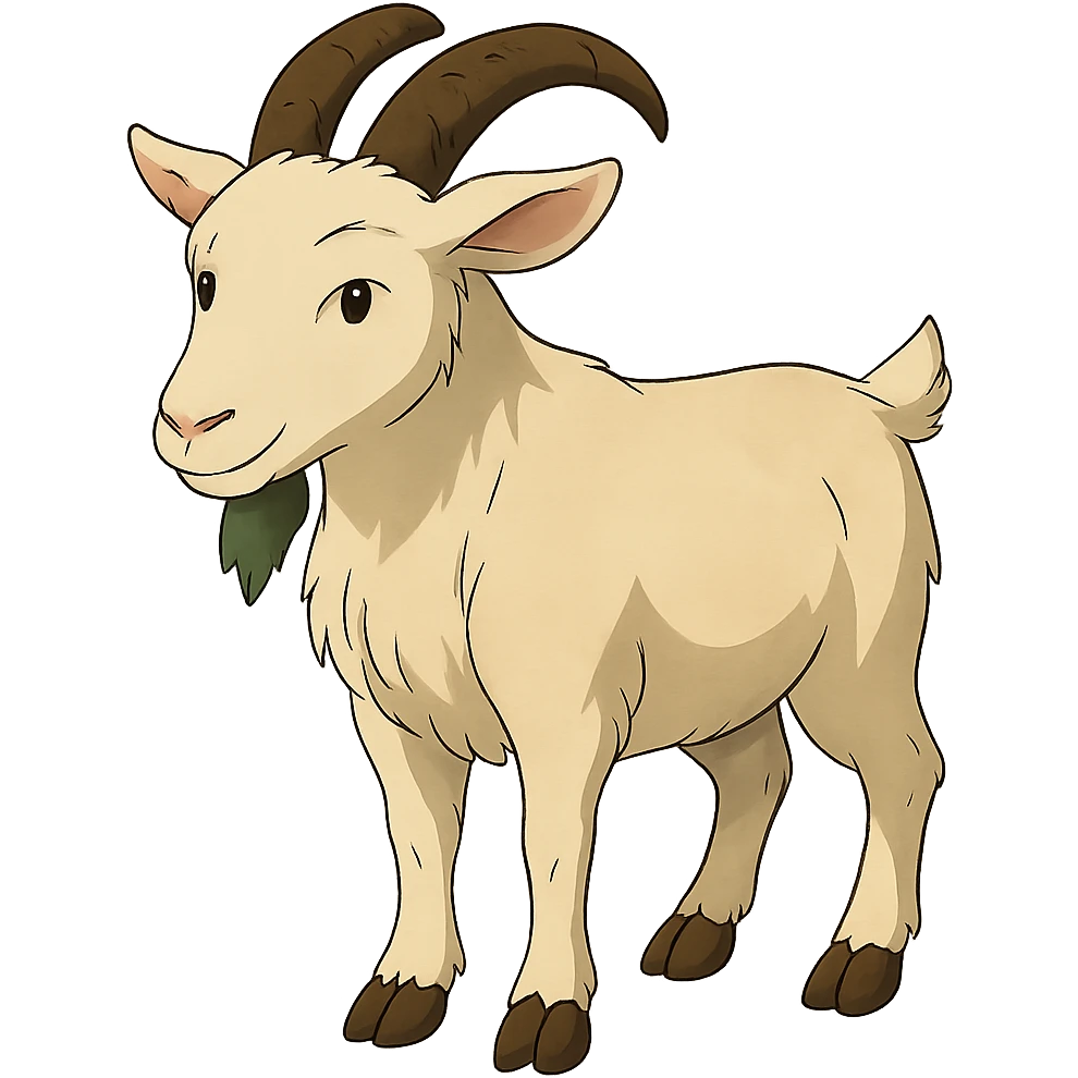 ghibli style goat emoji