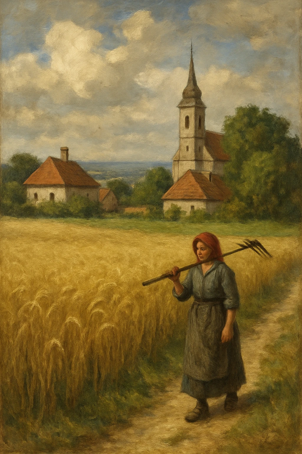 Сгенерируй эту же картину в стиле реалистичной живописи emoji