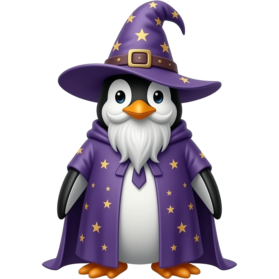 Penguin Wizard emoji