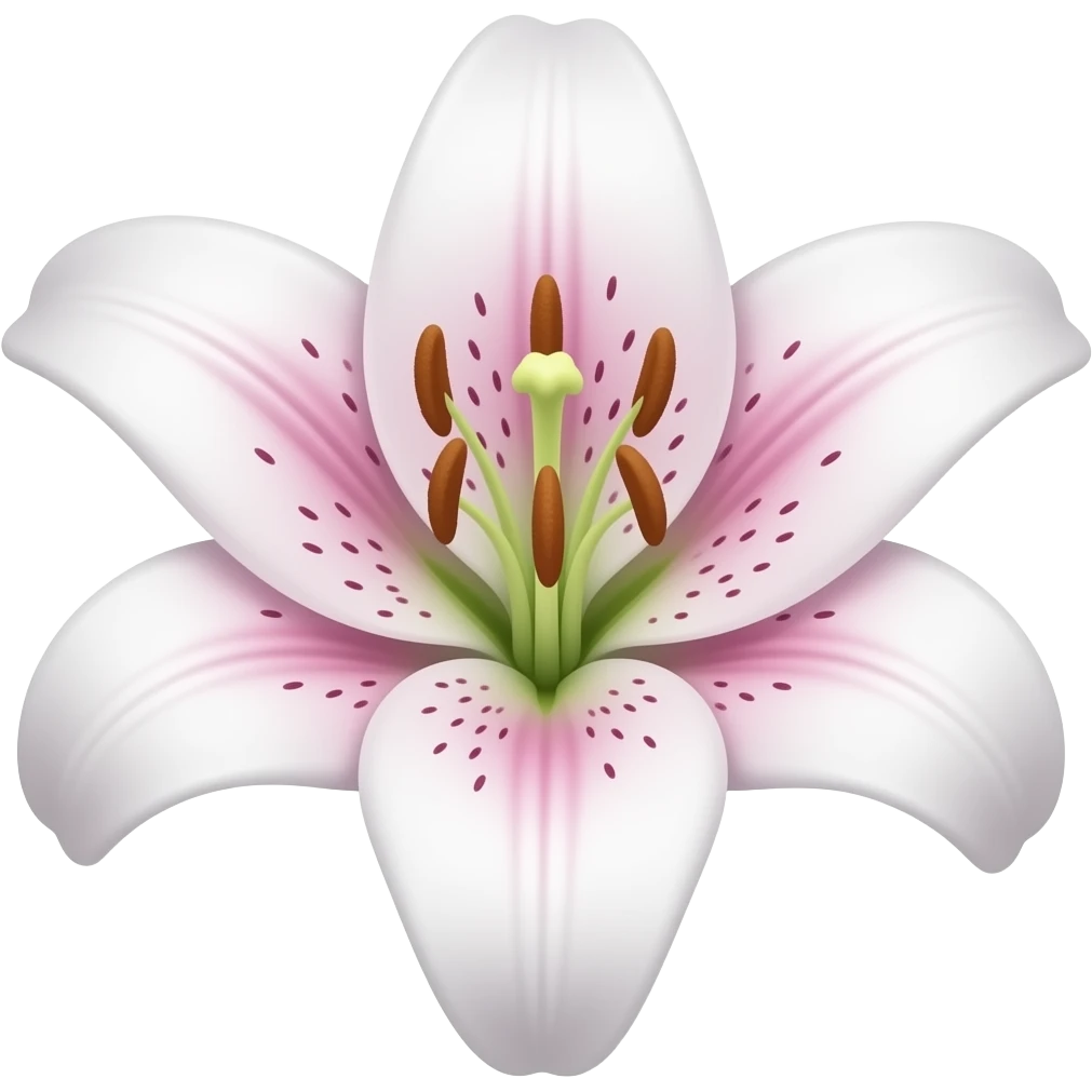 Lily flower emoji