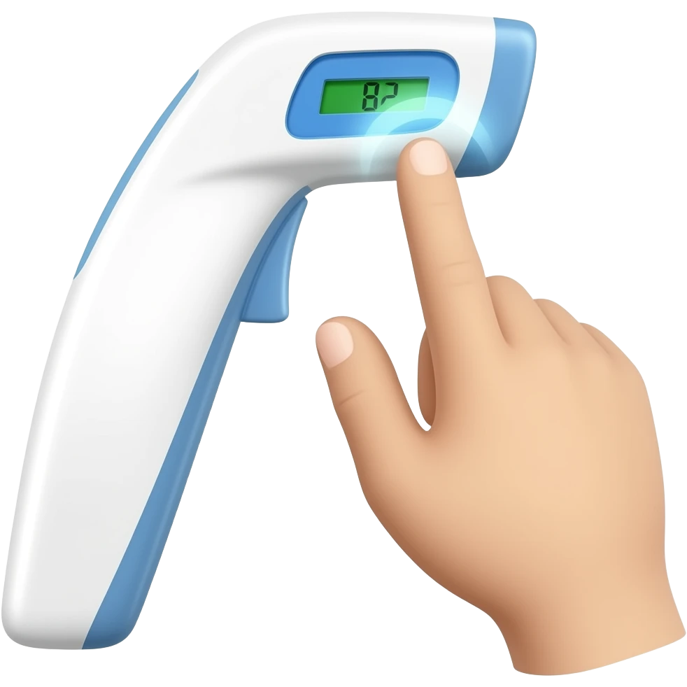 no touch forehead thermometer emoji
