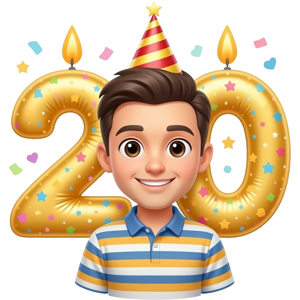 20th birthday emoji