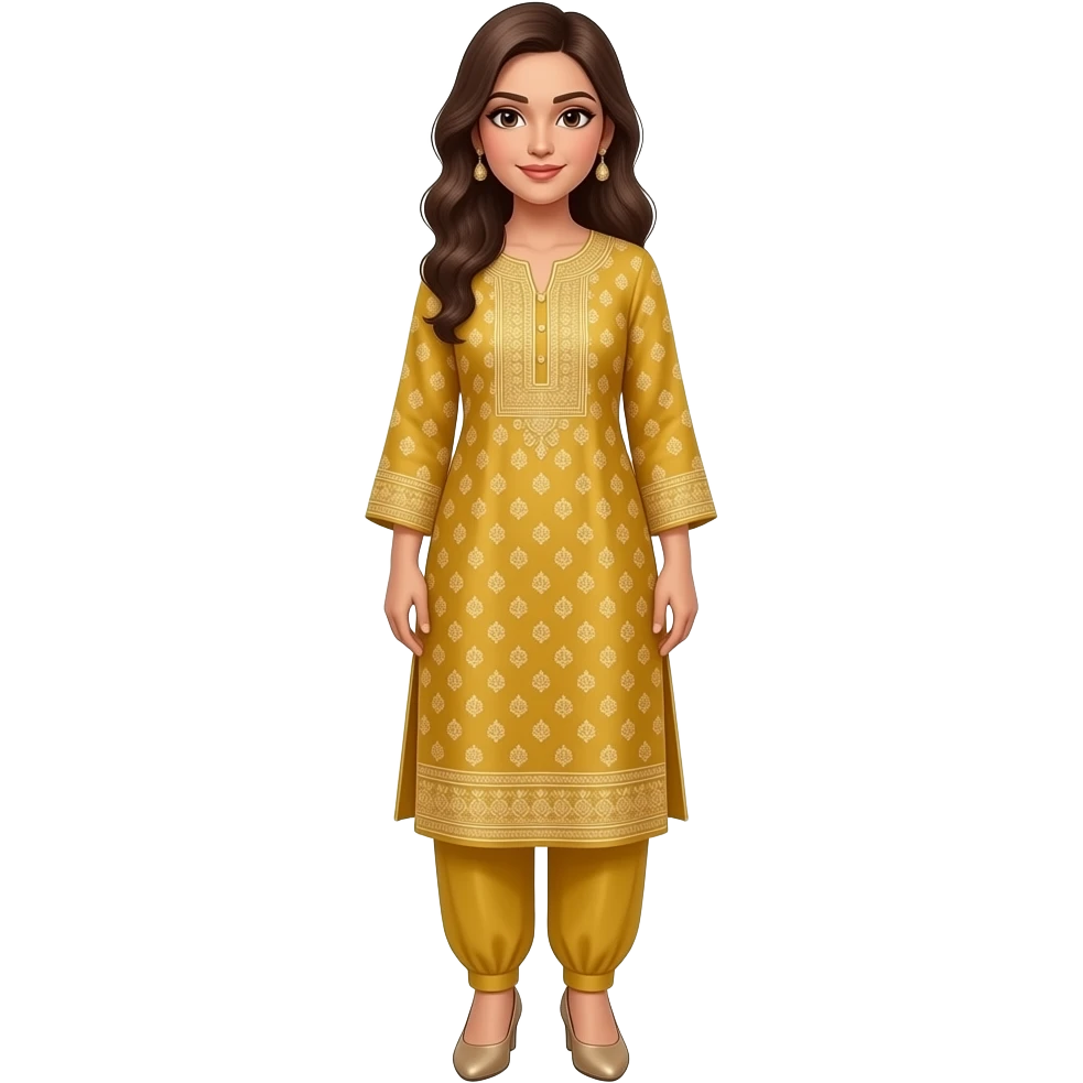 Musturd frshi shalwar kameez ladies full emoji