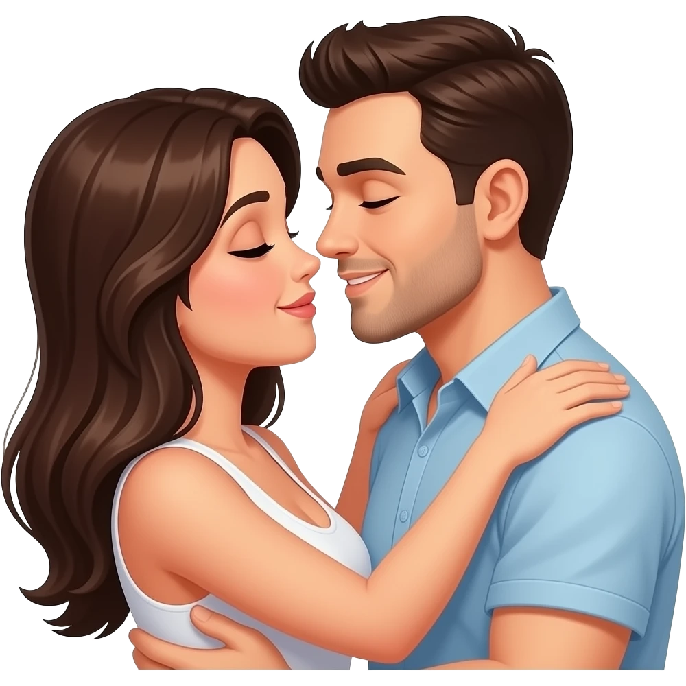 Women and man having sex emoji