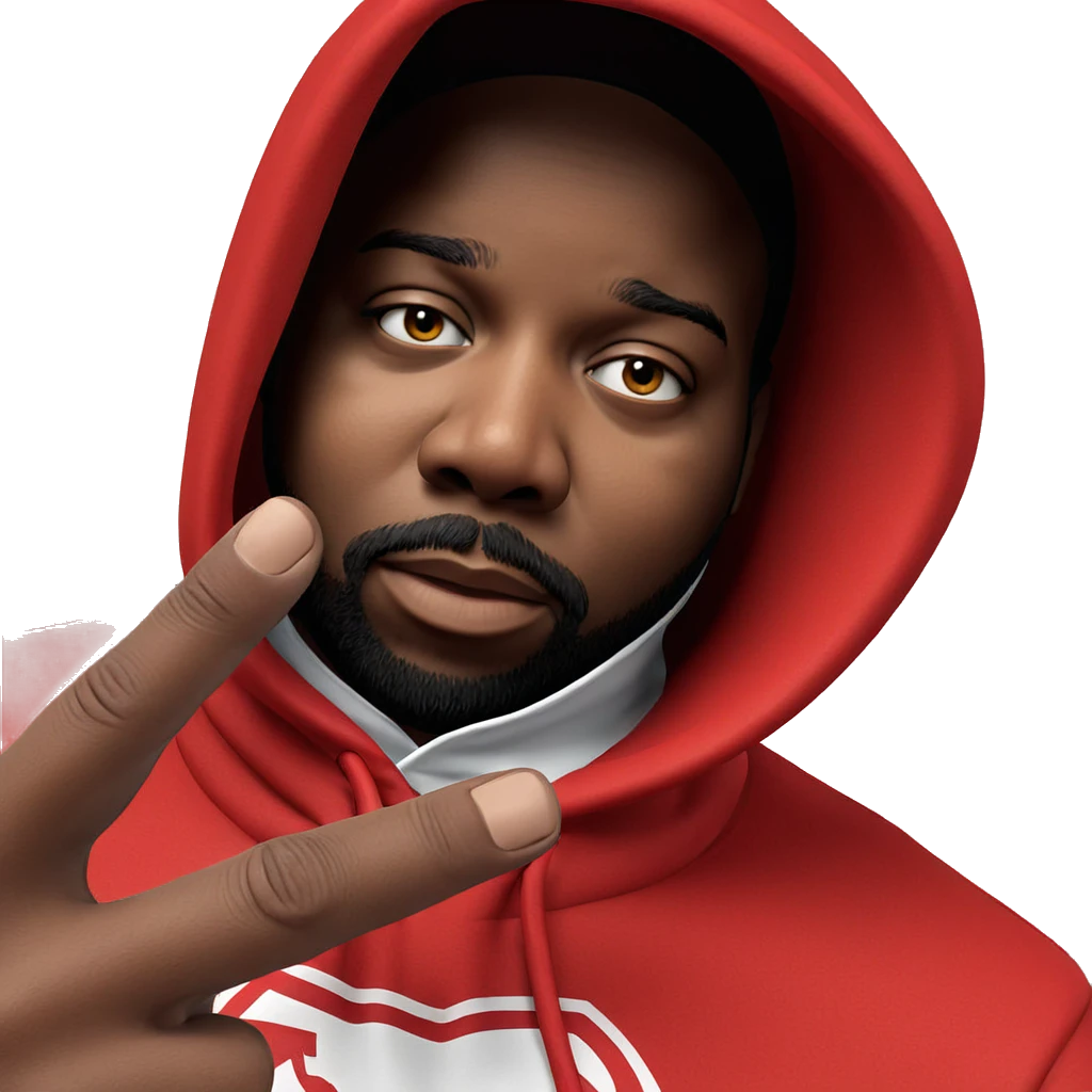 mysterious hooded figure gazing emoji