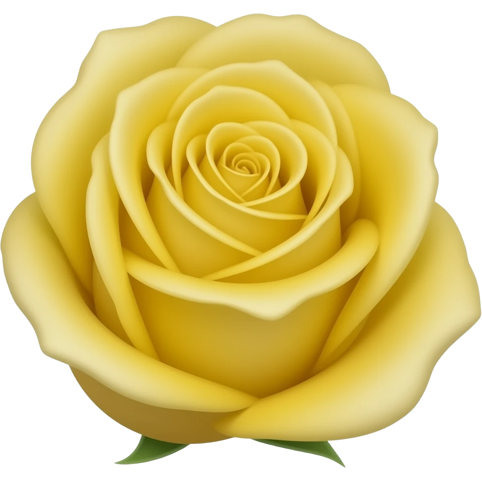 Yellow rose closed emoji