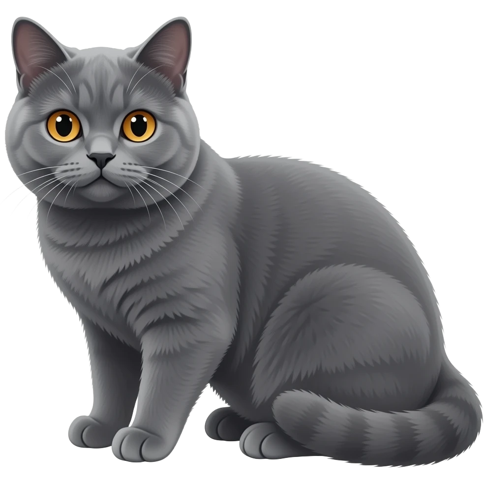 BRITISH SHORT HAIR GREY emoji