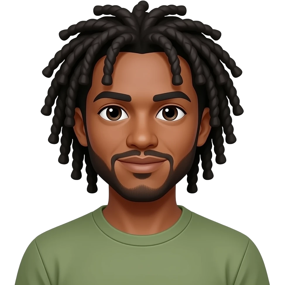 man with dreads emoji