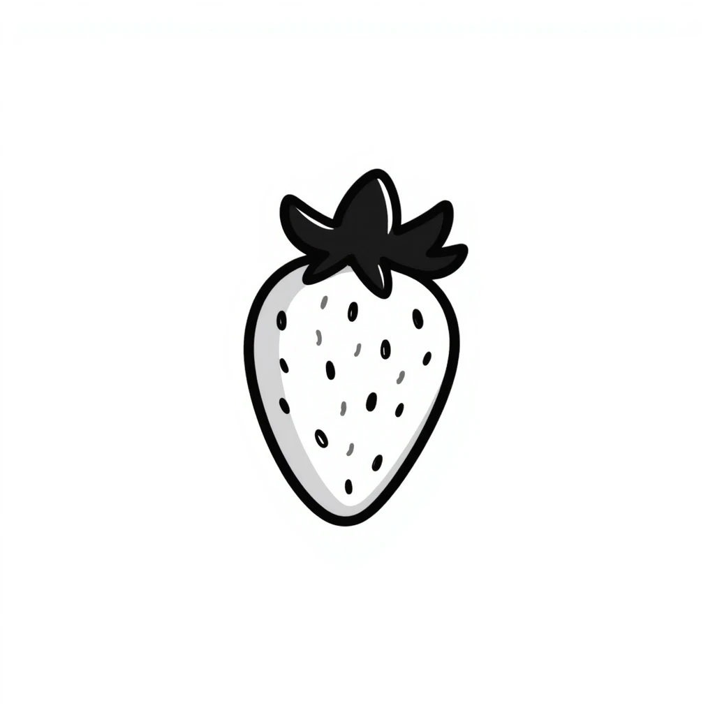 A single strawberry emoji