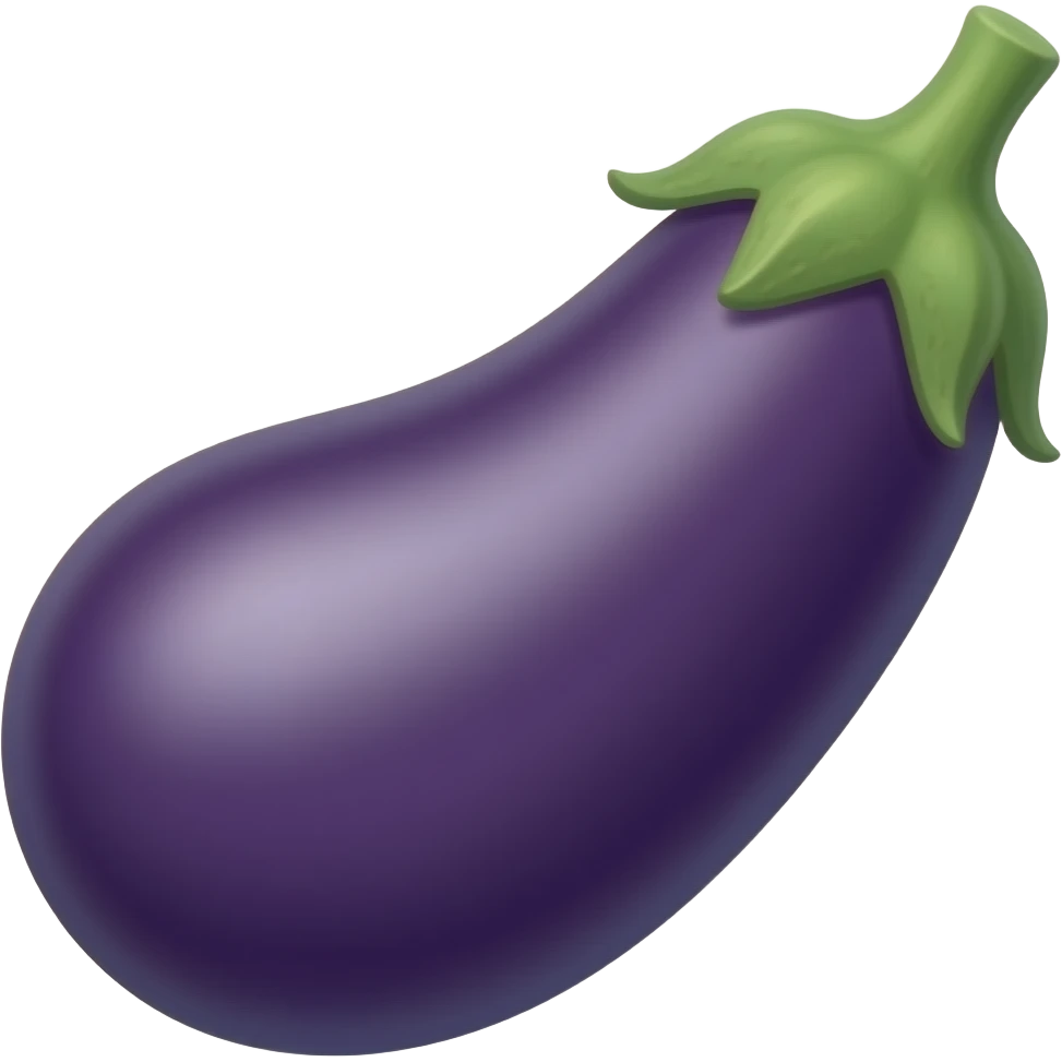 Lucky eggplant emoji