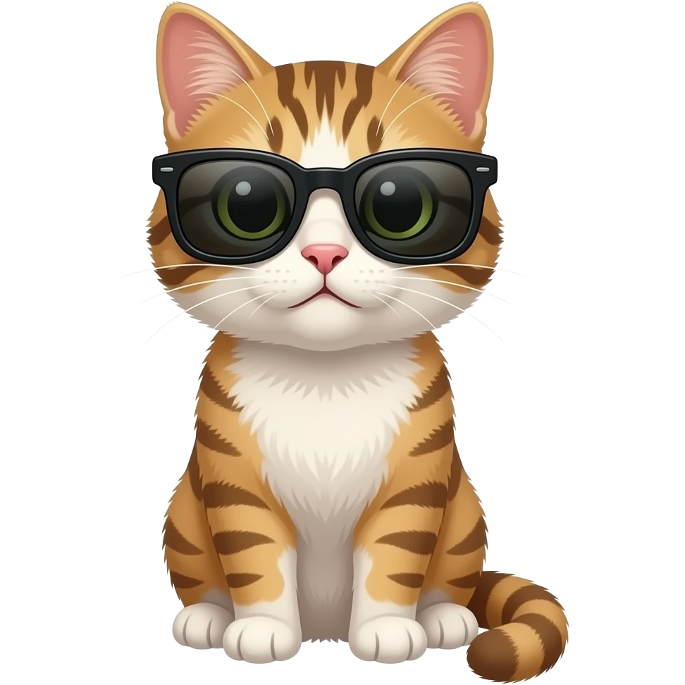 Cat wearing sunglasses emoji
