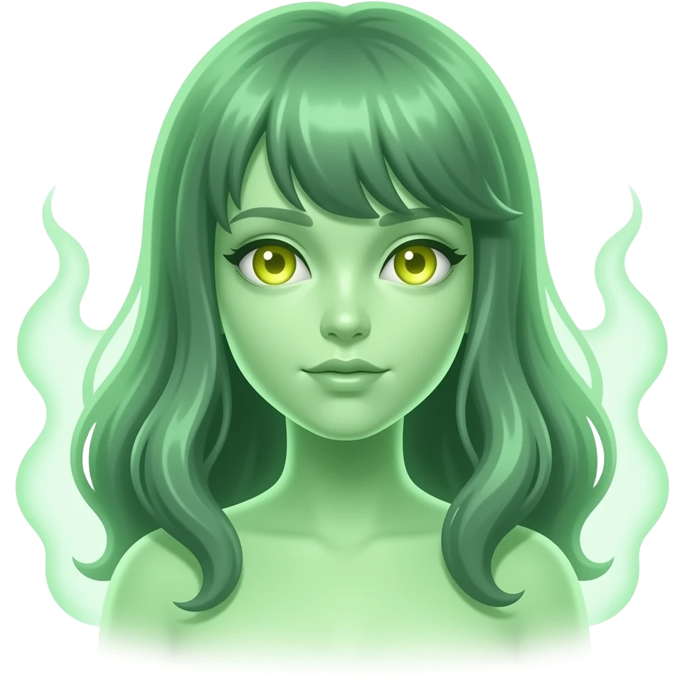 Slimer girl emoji